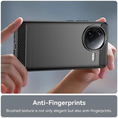 Coque pour Xiaomi Poco F7 Pro, Techsuit, Carbone, Noire