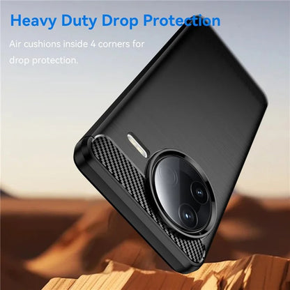 Coque pour Xiaomi Poco F7 Pro, Techsuit, Carbone, Noire