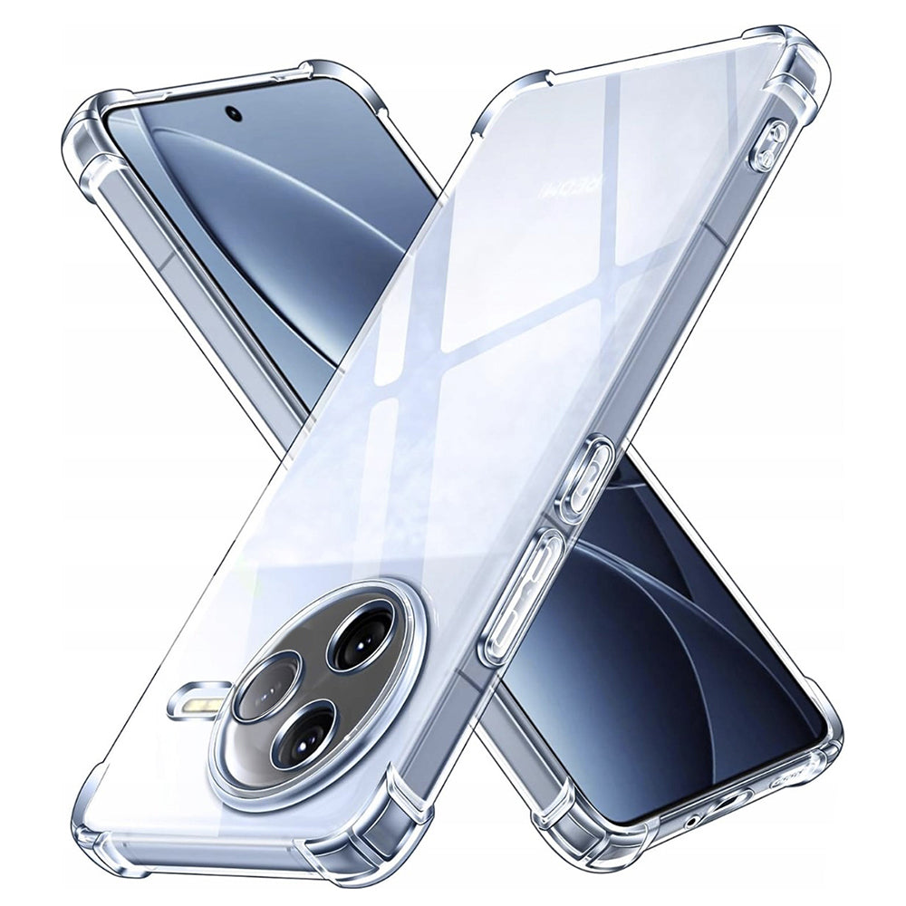 Hoes voor Xiaomi Poco F7 Pro, Techsuit, Schokbestendig Helder, Transparant
