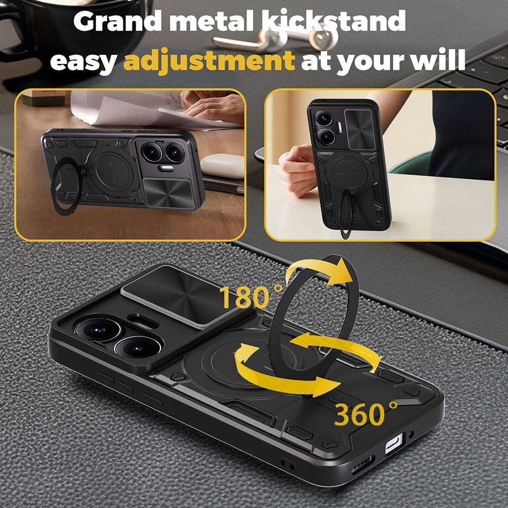Coque pour Xiaomi Poco F7, Techsuit, CamGuard Pro, Bleue