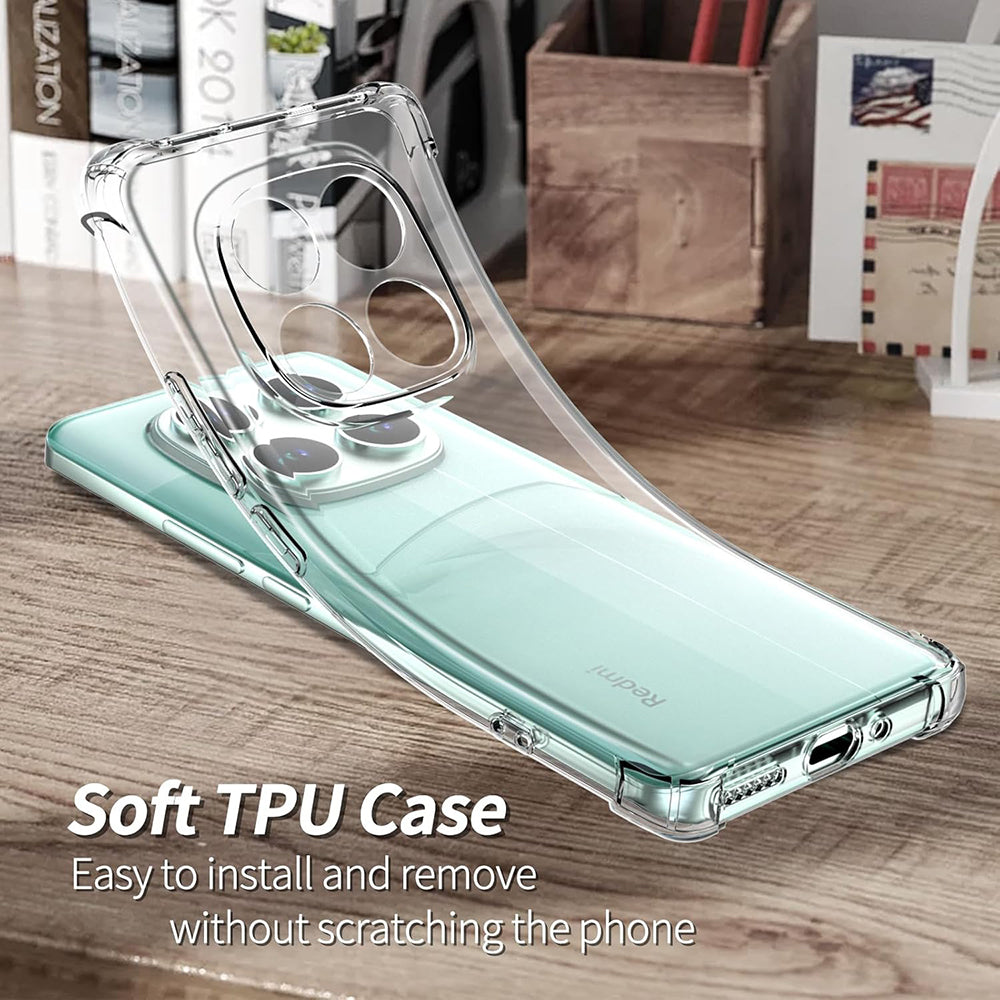 Hülle für Xiaomi Poco F7 Ultra, Techsuit, stoßfest klar, transparent