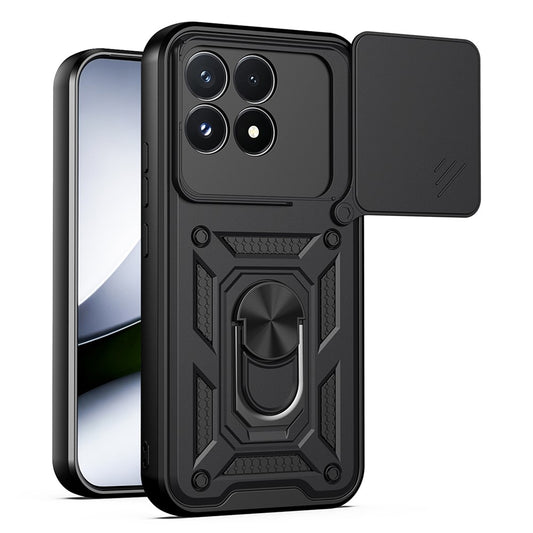 Hoes voor Xiaomi Poco F9 Pro, Techsuit, CamShield, Zwart