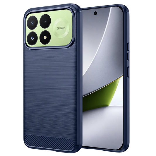 Coque pour Xiaomi Poco F9 Pro, Techsuit, Carbon, bleue