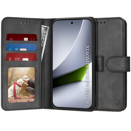 Étui pour Xiaomi Poco F9 Pro, Techsuit, Diary Book, noir