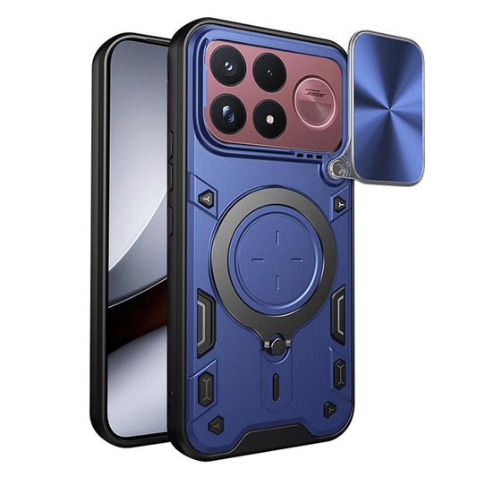 Coque pour Xiaomi Poco F9 Ultra, Techsuit, CamGuard Pro, bleue