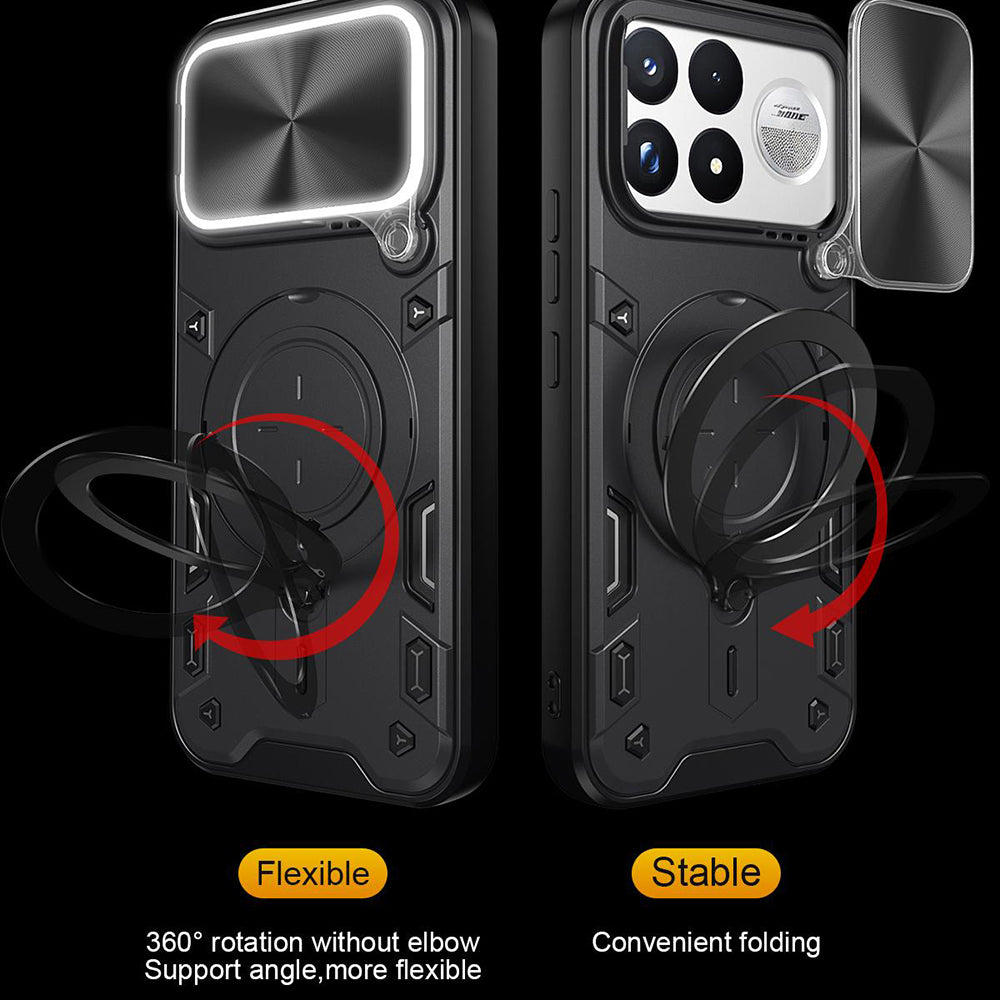 Coque pour Xiaomi Poco F9 Ultra, Techsuit, CamGuard Pro, noire