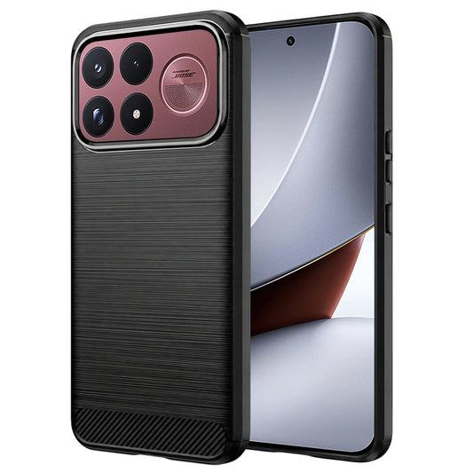 Hoesje voor Xiaomi Poco F9 Ultra, Techsuit, Carbon, zwart