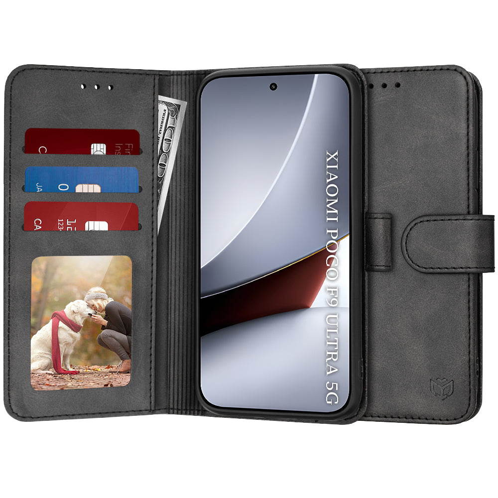 Hoesje voor Xiaomi Poco F9 Ultra, Techsuit, Diary Book, zwart