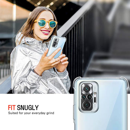 Hülle für Xiaomi Poco M5s / Redmi Note 10S / Note 10, Techsuit, stoßfest klar, transparent
