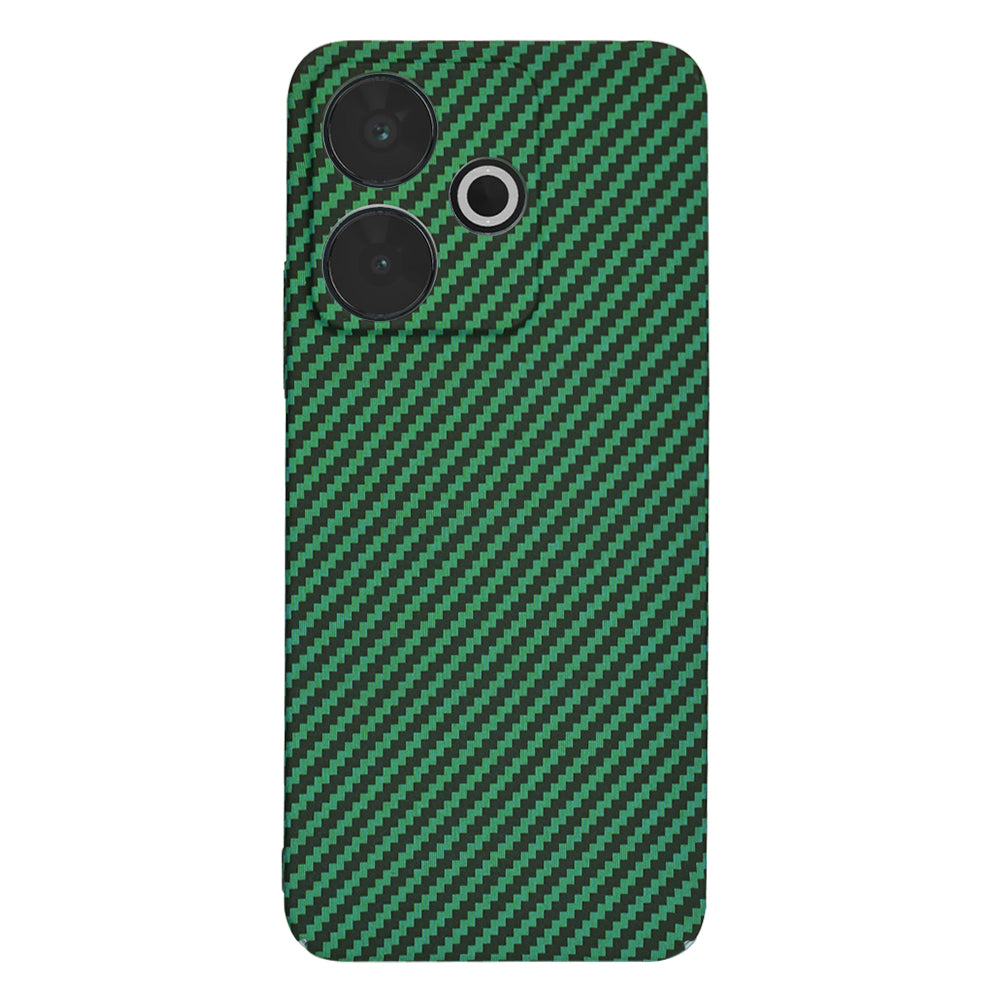Coque pour Xiaomi Poco M6 4G / Redmi 13, Techsuit, Carbonite FiberShell, Vert