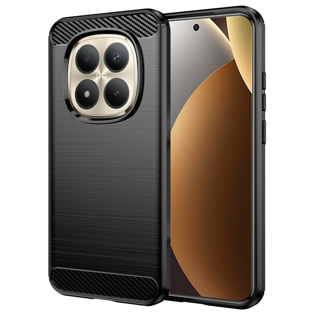 Hülle für Xiaomi Poco M8 Pro / Redmi Note 15 Pro+ 5G, Techsuit, Carbon, Schwarz