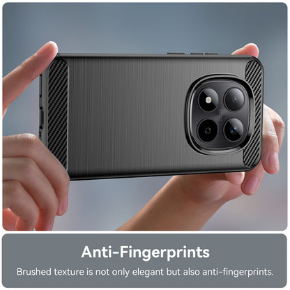 Hülle für Xiaomi Poco M8 Pro / Redmi Note 15 Pro+ 5G, Techsuit, Carbon, Schwarz