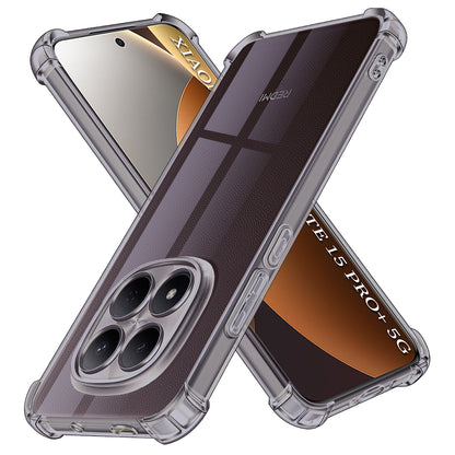 Hoes voor Xiaomi Poco M8 Pro / Redmi Note 15 Pro+ 5G, Techsuit, Schokbestendig Transparant, Rookkleurig