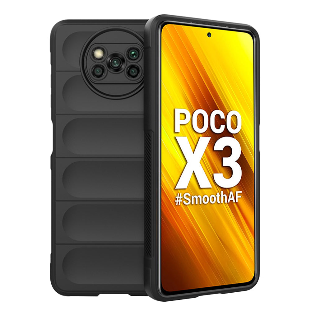 Coque pour Xiaomi Poco X3 Pro / X3 NFC / X3, Techsuit, Magic Shield, Noire