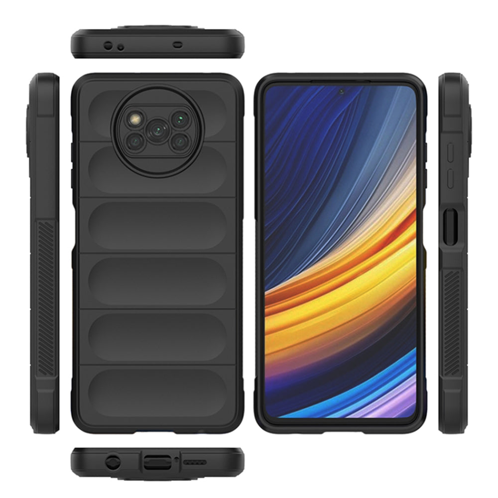 Coque pour Xiaomi Poco X3 Pro / X3 NFC / X3, Techsuit, Magic Shield, Noire