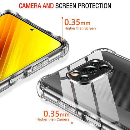 Coque pour Xiaomi Poco X3 Pro / X3 NFC / X3, Techsuit, Antichoc Claire, Transparente
