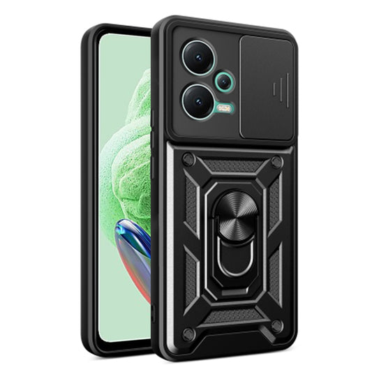 Hülle für Xiaomi Poco X5 / Note 12 5G, Techsuit, CamShield, Schwarz