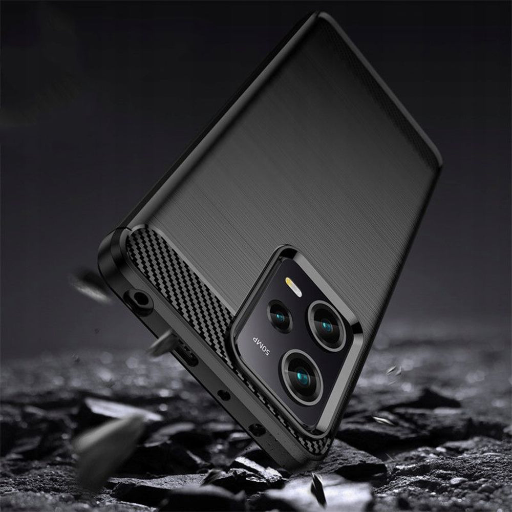 Case for Xiaomi Poco X5 Pro / Redmi Note 12 Pro 5G, Techsuit, Carbon, Black