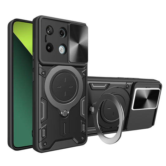 Hülle für Xiaomi Poco X6 / Note 13 Pro 5G, Techsuit, CamGuard Pro, Schwarz