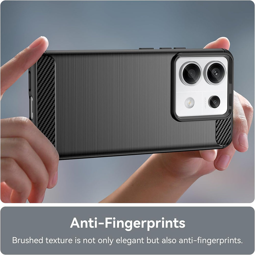 Coque pour Xiaomi Poco X6 / Note 13 Pro 5G, Techsuit, Carbone, Noire
