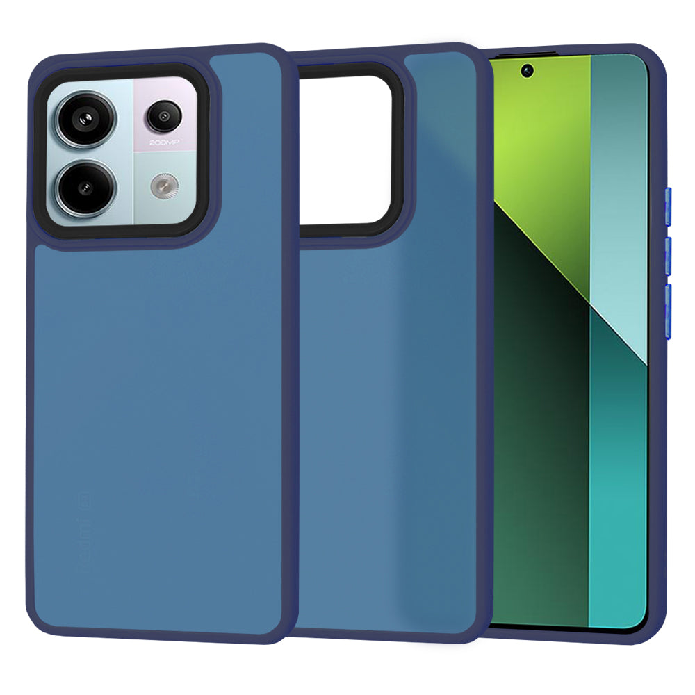 Coque pour Xiaomi Poco X6 / Note 13 Pro 5G, Techsuit, HaloFrost, Bleu marine