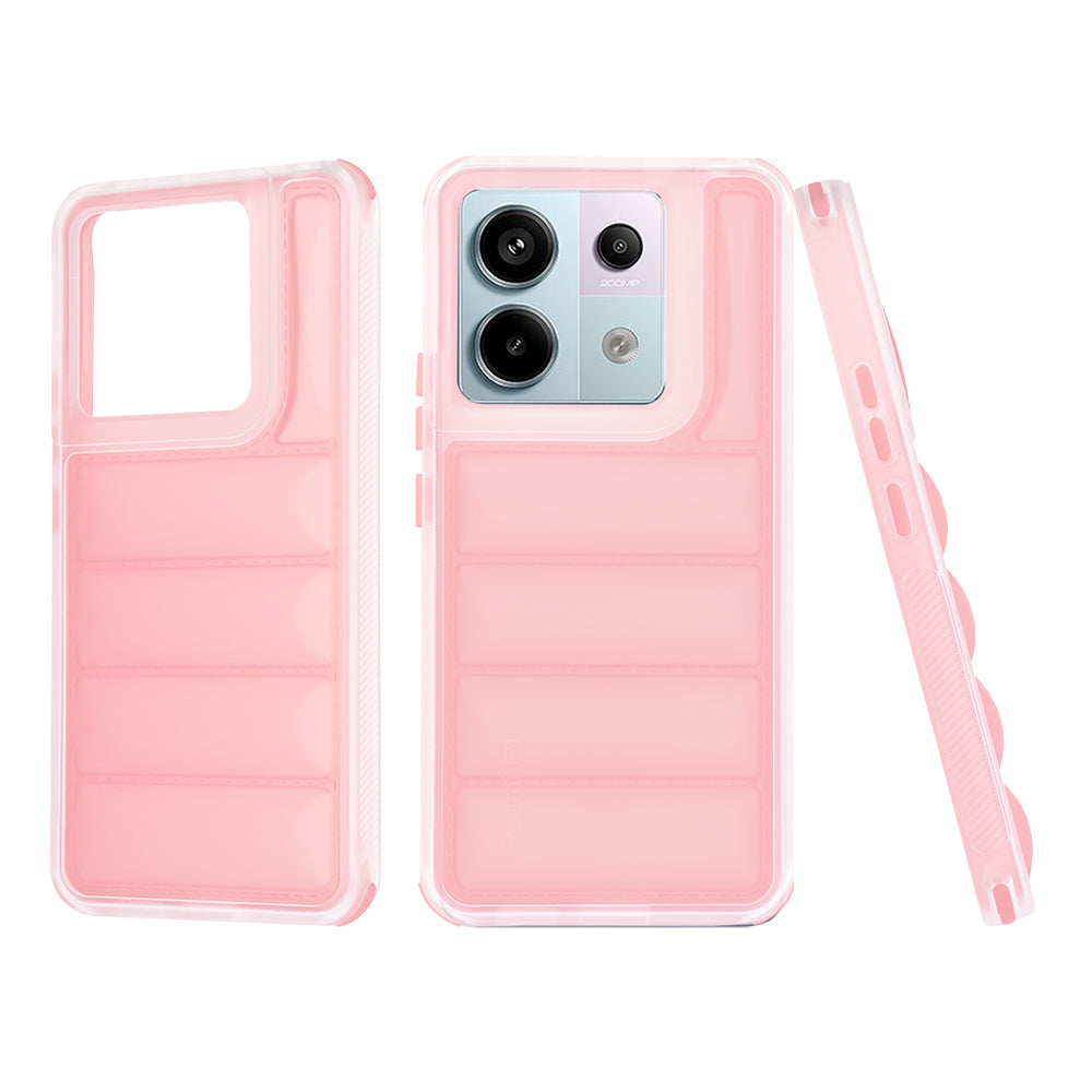 Hoesje voor Xiaomi Poco X6 / Note 13 Pro 5G, Techsuit, Wave Shield, Roze