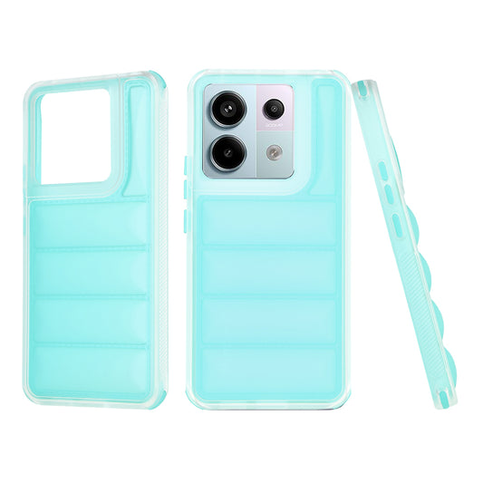 Hülle für Xiaomi Poco X6 / Note 13 Pro 5G, Techsuit, Wave Shield, Türkis