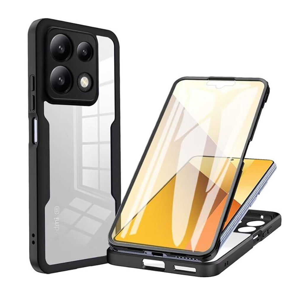 Coque pour Xiaomi Poco X6 Pro, Techsuit, ColorVerse 360, Noire