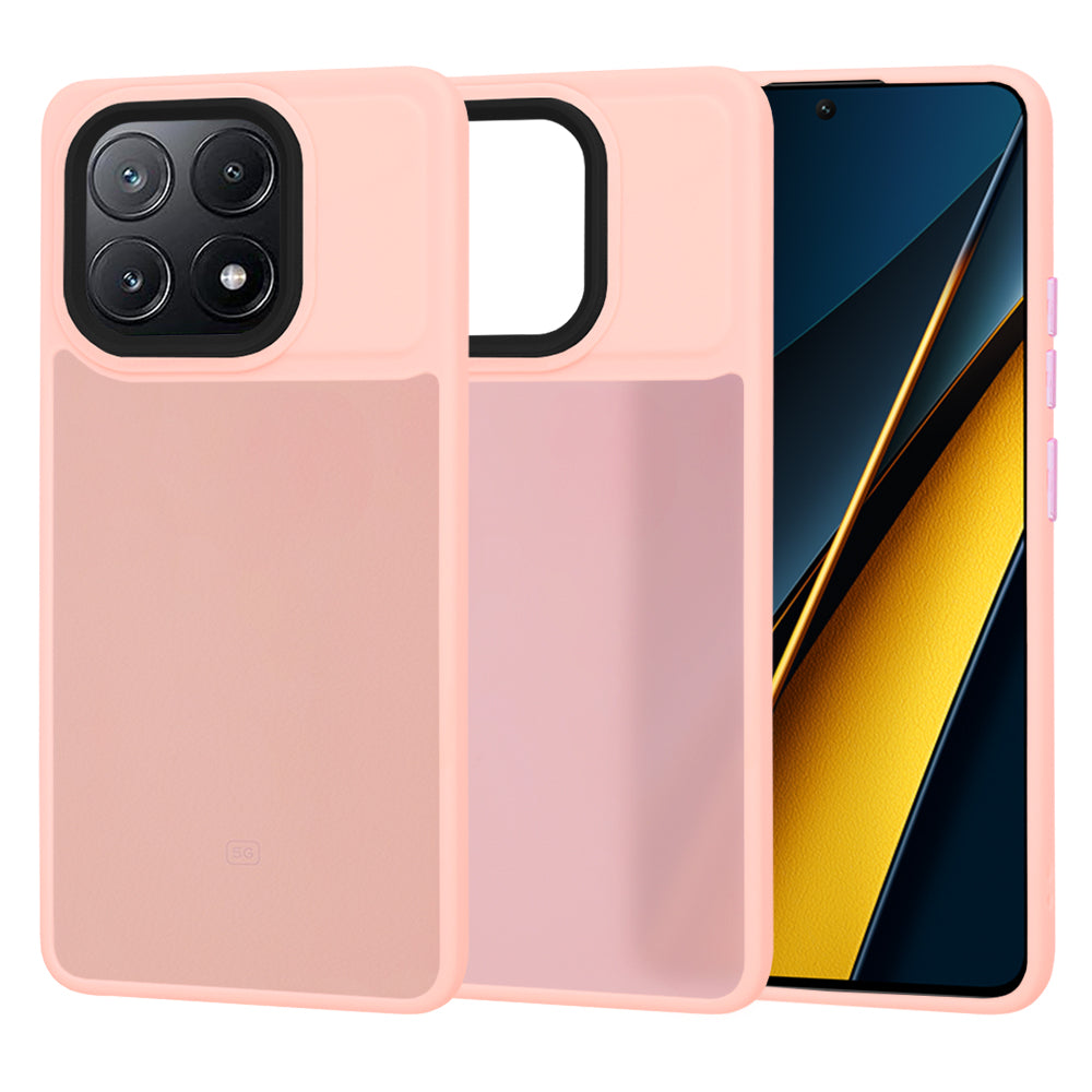 Hoes voor Xiaomi Poco X6 Pro, Techsuit, HaloFrost, Roze