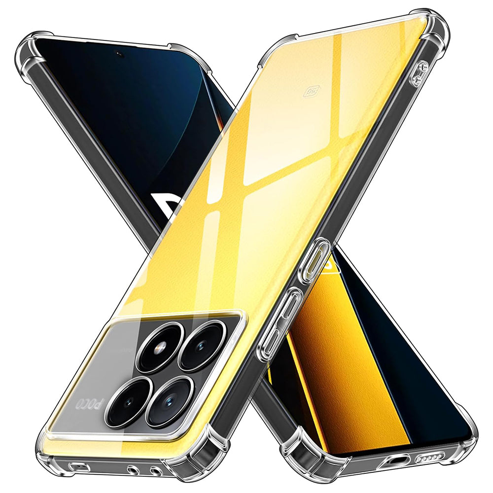 Hülle für Xiaomi Poco X6 Pro, Techsuit, stoßfest klar, transparent