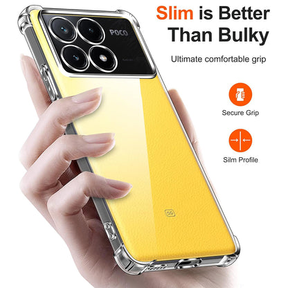 Hülle für Xiaomi Poco X6 Pro, Techsuit, stoßfest klar, transparent