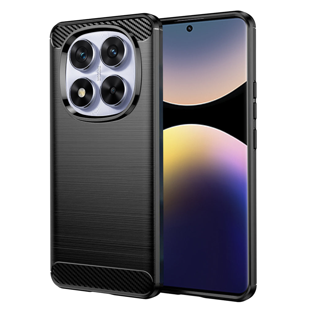 Coque pour Xiaomi Poco X7 / Note 14 Pro 5G, Techsuit, Carbone, Noire