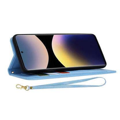 Coque pour Xiaomi Poco X7 / Note 14 Pro 5G, Techsuit, FlipCraft, Bleu