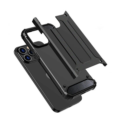 Hülle für Xiaomi Poco X7 / Note 14 Pro 5G, Techsuit, Hybrid Armor, Schwarz