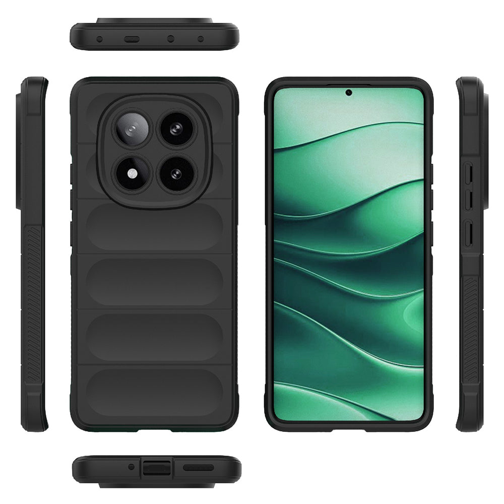 Coque pour Xiaomi Poco X7 / Note 14 Pro 5G, Techsuit, Magic Shield, Noire