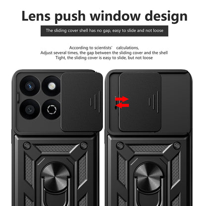 Coque pour Xiaomi Poco X7 Pro, Techsuit, CamShield, Noire