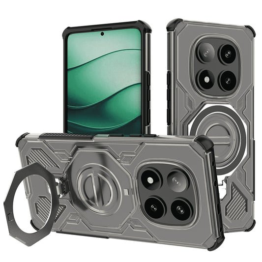 Hülle für Xiaomi Poco X7 / Redmi Note 14 Pro 5G, Techsuit, Carbon Shield Pro, Rauchglas