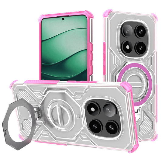 Hoes voor Xiaomi Poco X7 / Redmi Note 14 Pro 5G, Techsuit, Carbon Shield Pro, Roze