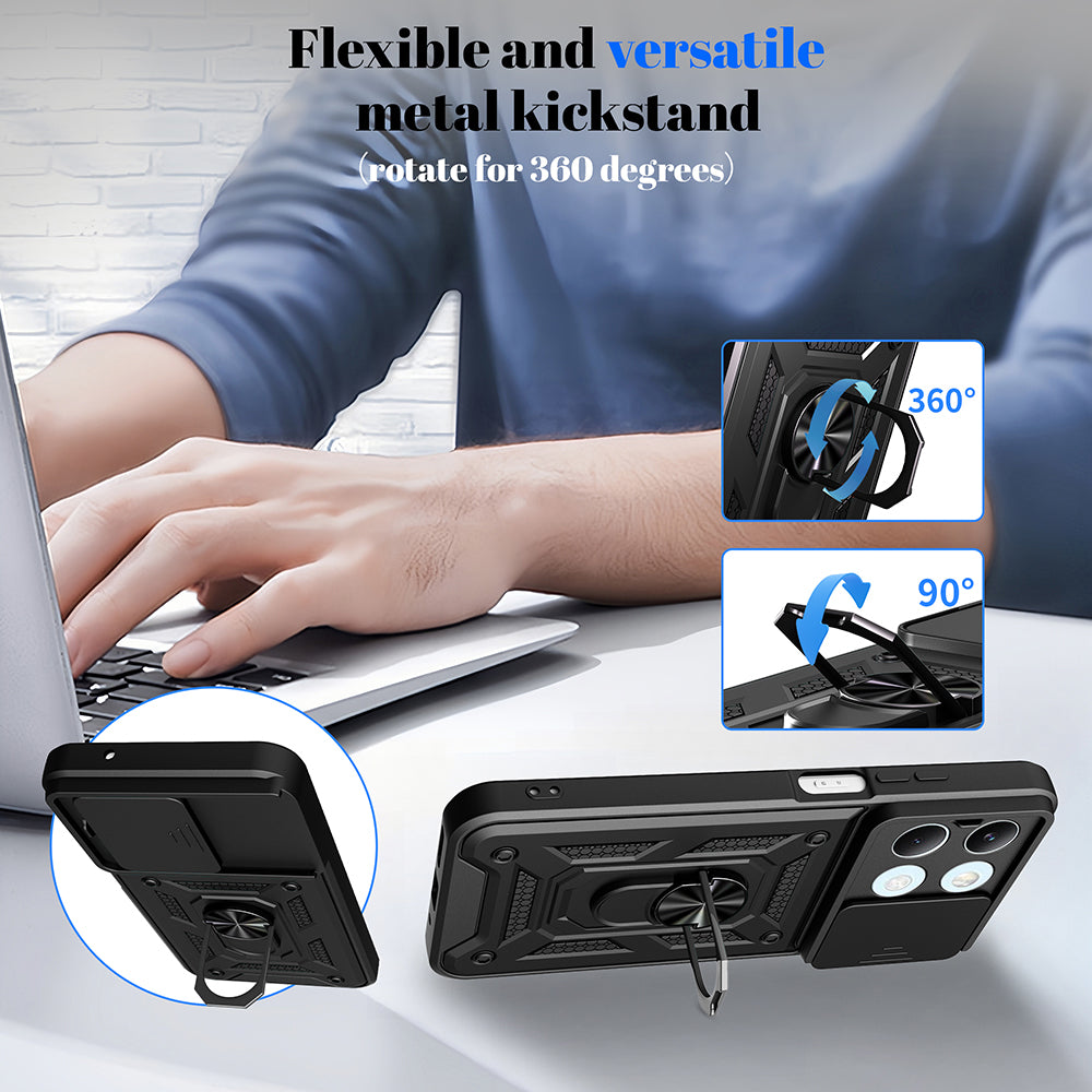 Étui pour Xiaomi Poco X8 Pro Max, Techsuit, CamShield, Noir