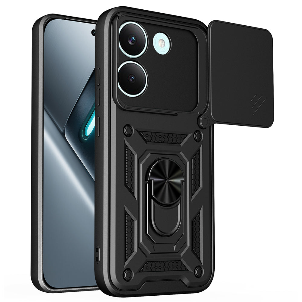 Hoes voor Xiaomi Poco X8 Pro, Techsuit, CamShield, Zwart
