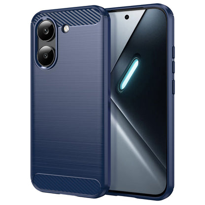 Coque pour Xiaomi Poco X8 Pro, Techsuit, Carbone, Bleue