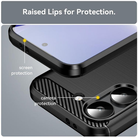 Coque pour Xiaomi Poco X8 Pro, Techsuit, Carbone, Bleue
