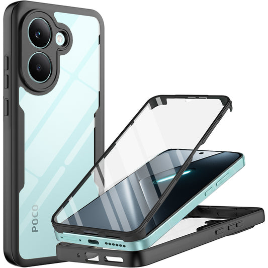 Coque pour Xiaomi Poco X8 Pro, Techsuit, ColorVerse 360, Noire