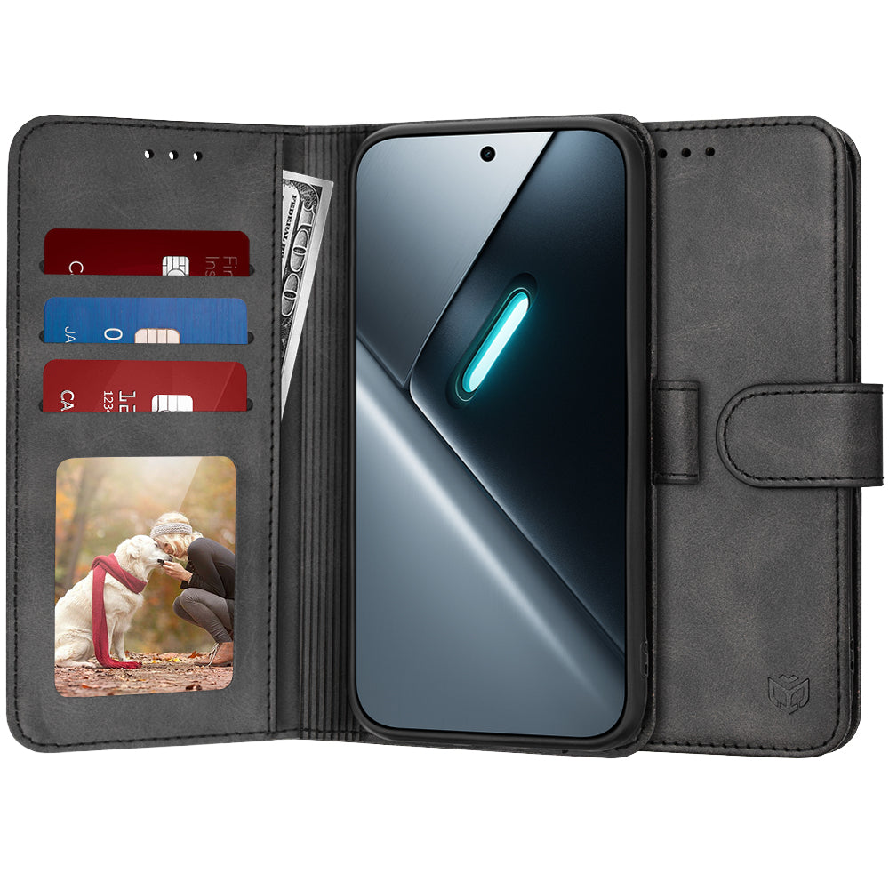 Hoes voor Xiaomi Poco X8 Pro, Techsuit, Diary Book, Zwart