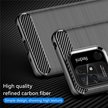 Coque pour Xiaomi Redmi 10C, Techsuit, Carbone, Noire