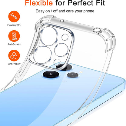 Hoesje voor Xiaomi Redmi 12 5G / 12, Techsuit, Schokbestendig Helder, Transparant
