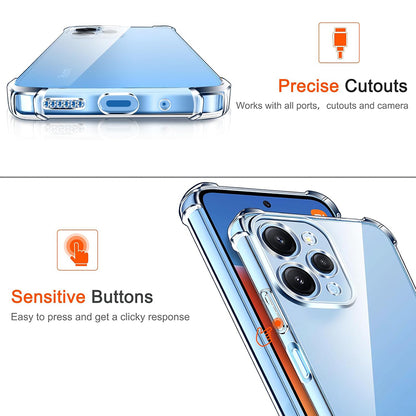 Hoesje voor Xiaomi Redmi 12 5G / 12, Techsuit, Schokbestendig Helder, Transparant