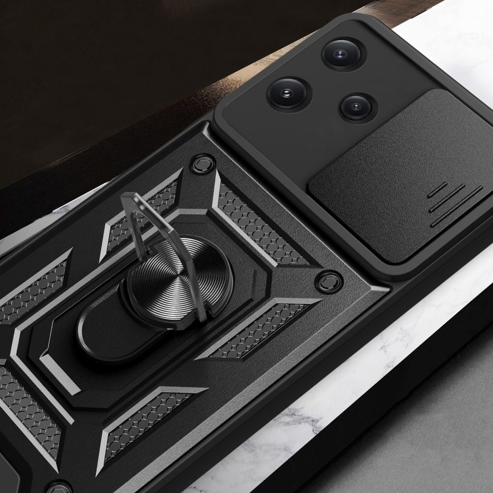 Hülle für Xiaomi Redmi 12 5G, Techsuit, CamShield, Schwarz