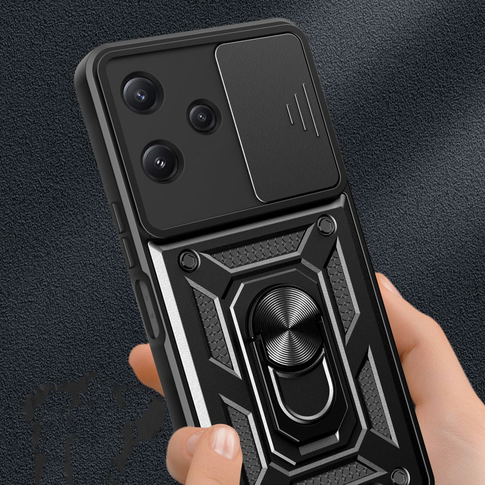 Hülle für Xiaomi Redmi 12 5G, Techsuit, CamShield, Schwarz