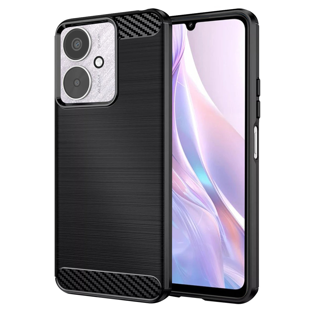 Coque pour Xiaomi Redmi 13C 5G / 13C / Poco C65, Techsuit, Carbone, Noire